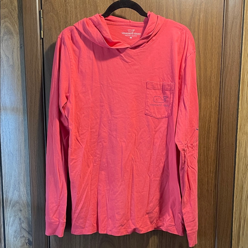 Vineyard Vines Coral Long Sleeve Hoodie